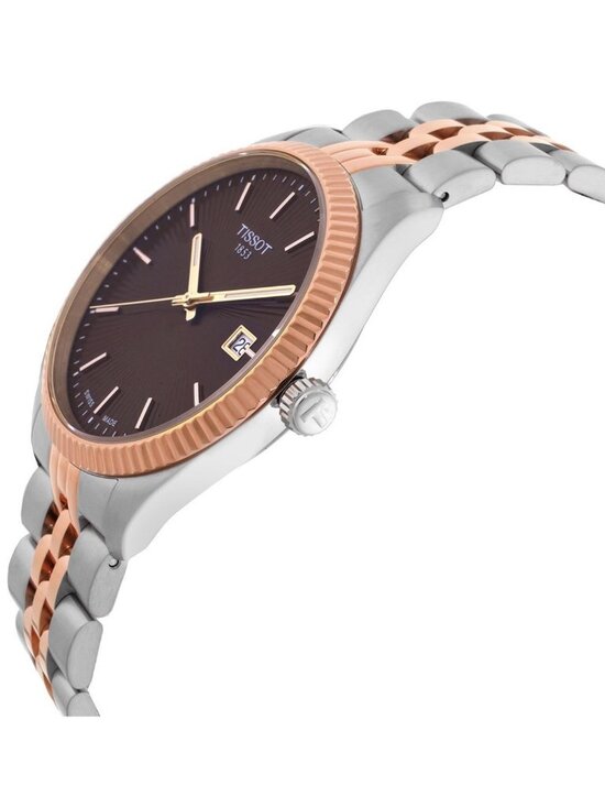 NWT Tissot Ballade Quartz Brown Dial Men\'s Watch